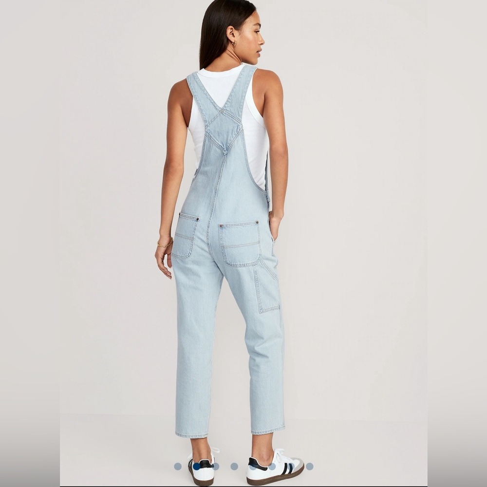 NEW light denim overalls - Picture 2 of 7